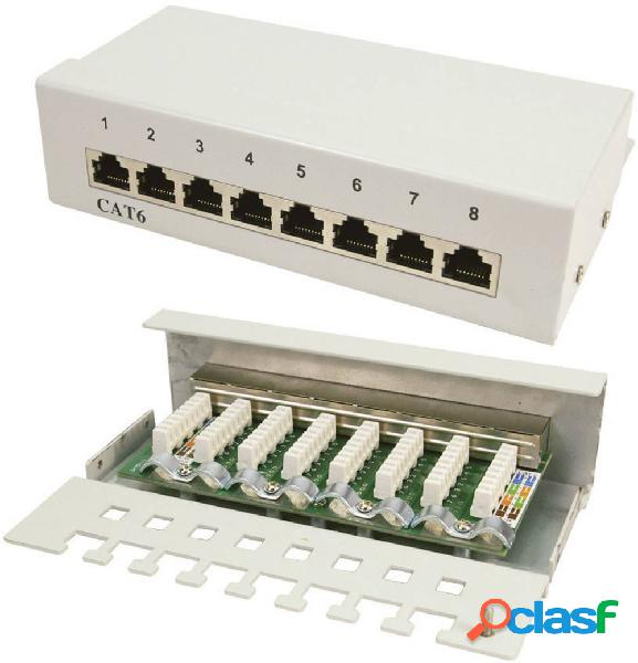 Patchbox di rete 8 Porte CAT 6 LogiLink NP0016A 1 U