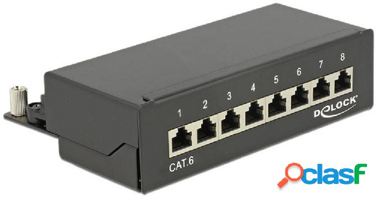 Patchpanel di rete Delock 8 Porte Delock CAT 6 1 U