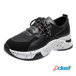 Per donna Scarpe da ginnastica Lacci Piatto Punta tonda