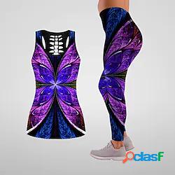 Per donna Set di Abbigliamento Fitness Tuta da yoga Set di