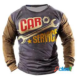 Per uomo Unisex Felpa Maglione Color Block Stampe astratte