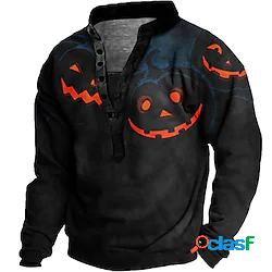 Per uomo Unisex Felpa Maglione Stampe astratte Zucca Stampa