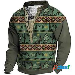 Per uomo Unisex Felpa Maglione Stile boho Stampe astratte