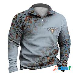 Per uomo Unisex Felpa con zip Maglione Stampe astratte