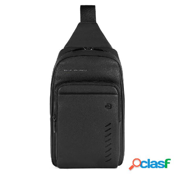 Piquadro nabucco monospalla porta ipad mini nero
