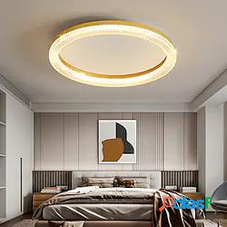 Plafoniera design cerchio 50cm led stile nordico metallo