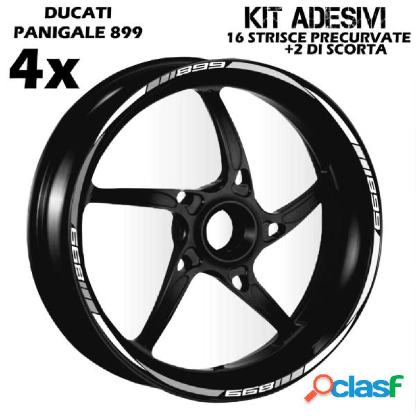 Profile wheel rim stickers bianco argento