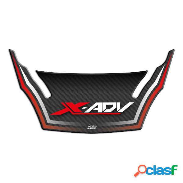 Protezione frontale inf. carbon rosso