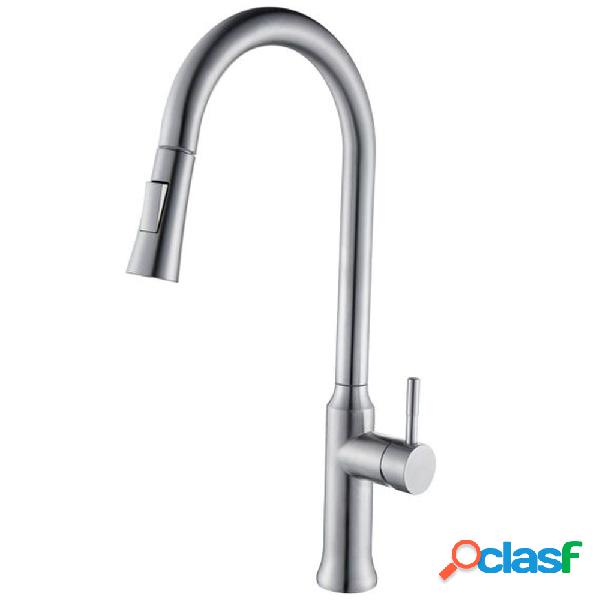 RUBINETTO MONOCOMANDO LAVELLO CUCINA CON DOCCETTA ESTRAIBILE