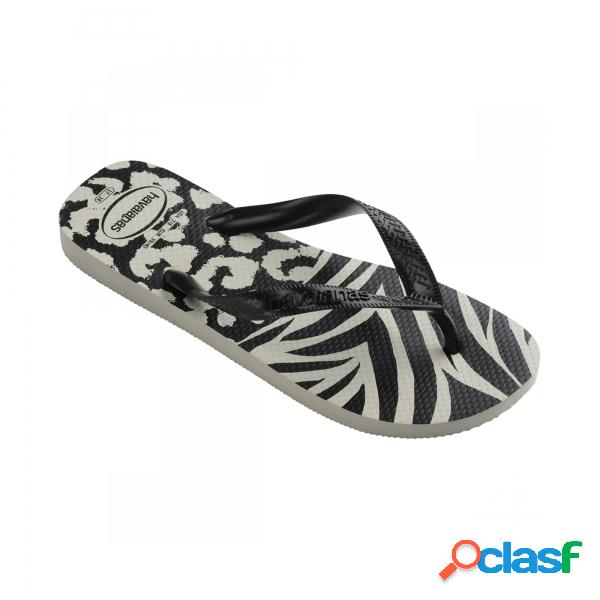 Sandalo Havaiana Top Animals Bianco/nero Havaianas -