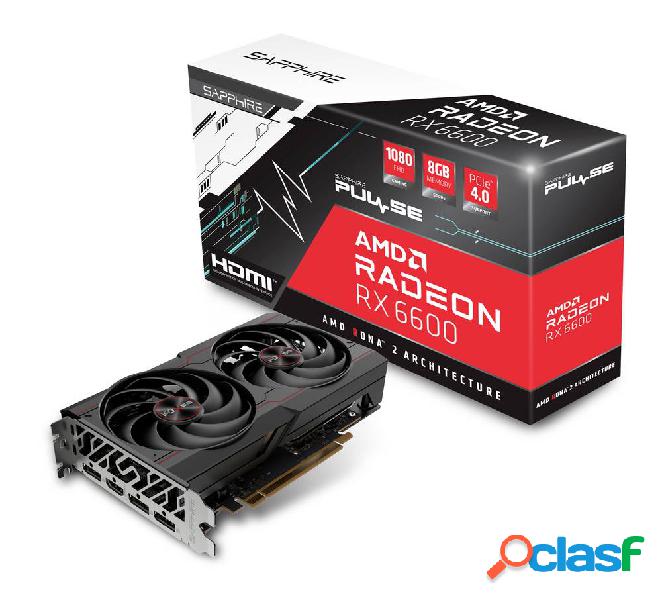 Sapphire Scheda grafica AMD Radeon RX 6600 Pulse 8 GB RAM