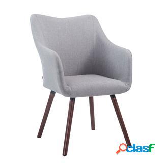 Sedia Ospiti GREG TESSUTO, Gambe in Quercia color Noce,