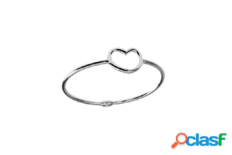 Selezione Zanolli Bracciale rigido argento con cuore argento