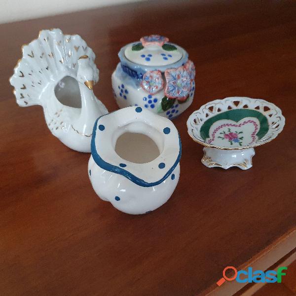 Set di 4 portagioie/portaoggetti in ceramica