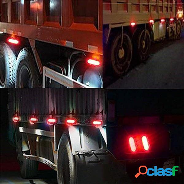 Singolo rosso 24v 20led con bordo in gomma 12cm Spugna
