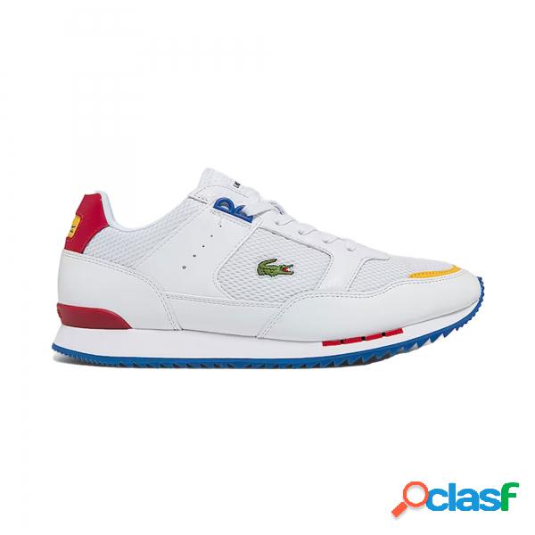 Sneakers da uomo in tela e pelle Partner Piste Lacoste