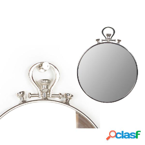 Specchio da bagno 'Cronografo Mirror' in alluminio cromato