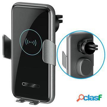 Supporto da Auto 2 in 1 con Caricabatterie Wireless V8 - 15W
