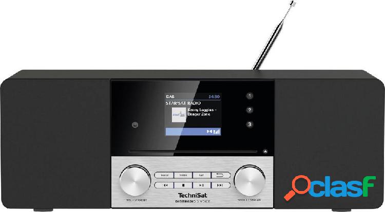 TechniSat DIGITRADIO 3 VOICE Radio da tavolo DAB+, FM AUX,