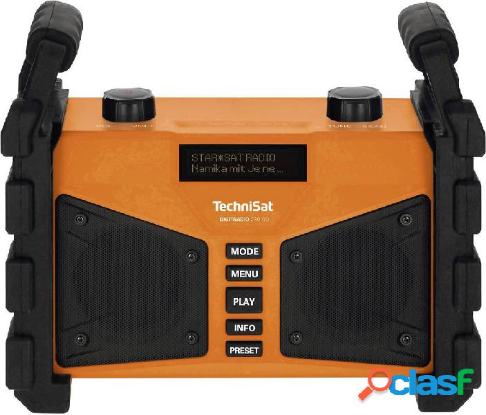 TechniSat Digitradio 230 OD Radio da cantiere DAB+, FM AUX,