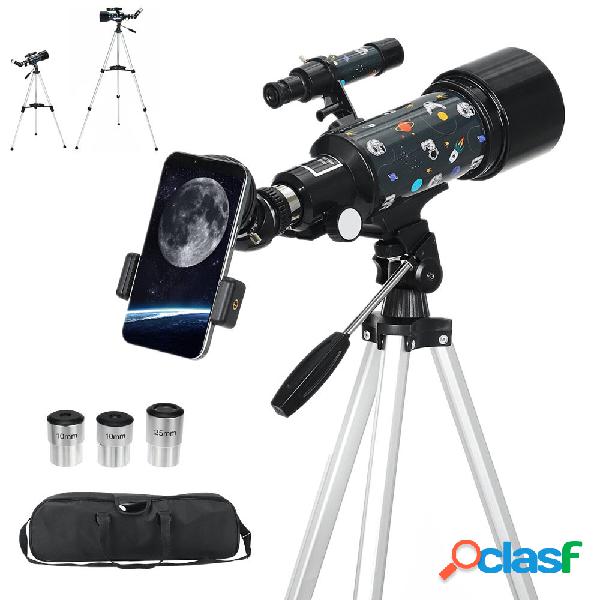 Telescopio astronomico 120X 70MM HD Treppiede portatile ad