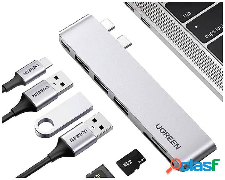 UGREEN 6-in-2 USB C Hub for MacBook Pro/Air 6 Porte Hub