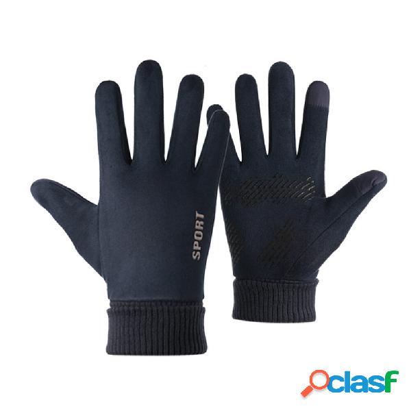 Uomo Donna Inverno Guanti Warm Touch Screen Guida ciclismo