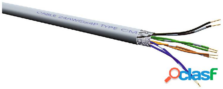 Value 21.99.0196 Cavo di rete CAT 5e F/UTP Grigio 300 m