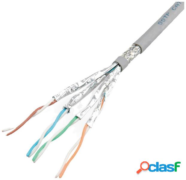 Value 21.99.0892 Cavo di rete CAT 6 S/FTP Grigio 300 m