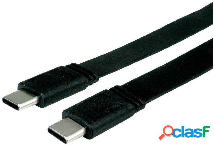 Value Cavo USB USB4™ Spina USB-C® 0.5 m Nero Schermato