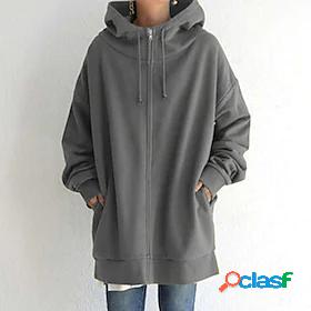 Womens Hoodie Sweatshirt Zip Hoodie Sweatshirt Zipper Pocket