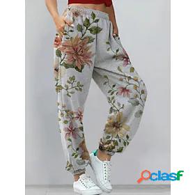 Womens Joggers Trousers Cotton Blend Casual / Sporty Mid