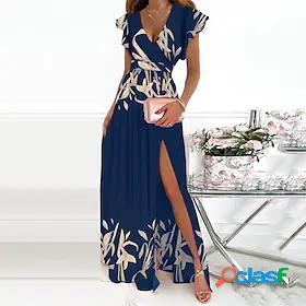Womens Maxi long Dress A Line Dress Swing Dress Pink Red