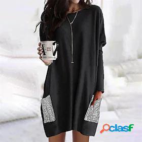 Womens Short Mini Dress T Shirt Dress Tee Dress Shift Dress