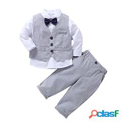 bambino bambino vestito e pantaloni blazerset 3 pezzi manica