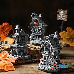 casa dei fantasmi di halloween oggetti decorativi in resina