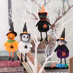 ciondolo figura di halloween peluche ciondolo strega zucca