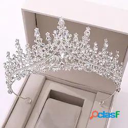 copricapo da sposa lusso cristallo strass barocco fatto a