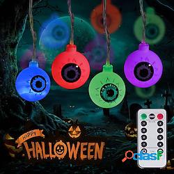 decorazioni di halloween luci della stringa bulbo oculare 3m