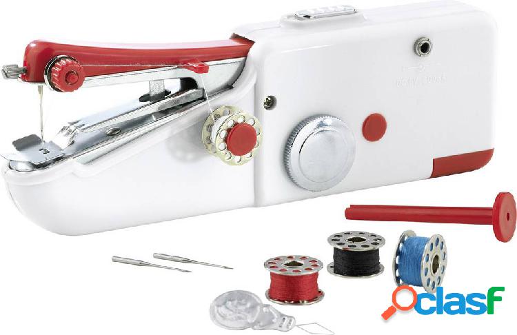 easymaxx Macchina per cucire a mano 2927 Bianco, Rosso