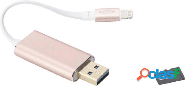 ednet Smart Memory Lettore schede di memoria esterno Rosa