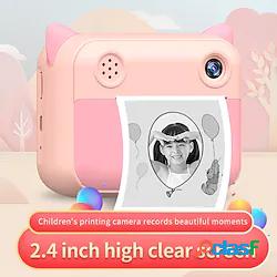fotocamera per bambini a stampa istantanea 1080p hd