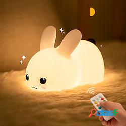 ha condotto la luce di notte del coniglio carino silicone