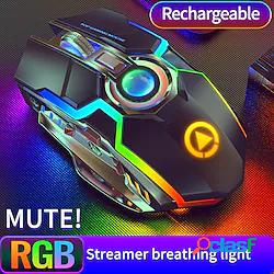 mouse wireless ricaricabile a5 mouse gaming rgb luminoso
