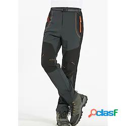 pantaloni foderati in pile da uomo pantaloni da trekking