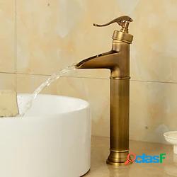 rubinetto per lavabo da bagno in bronzo antico in ottone,