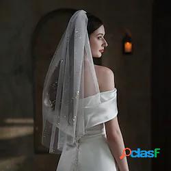 1 strato Moda Veli da sposa Velo corto (ai gomiti) / Velo