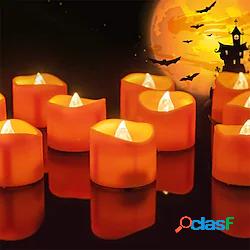 12/24 confezione di halloween candele a lume di tè