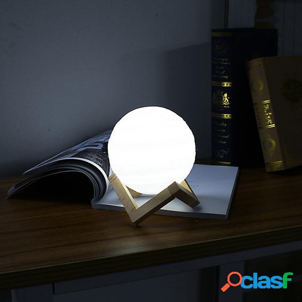 13cm 3D Jupiter lampada USB Touch Sensore di colore