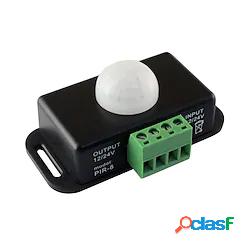 1pc fai da te dc12v-24v 6a strisce led dimmer luce pir